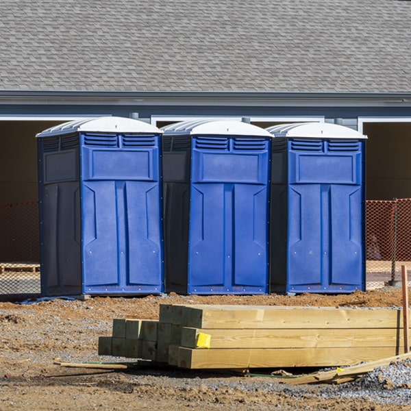 how often are the porta potties cleaned and serviced during a rental period in Moriches